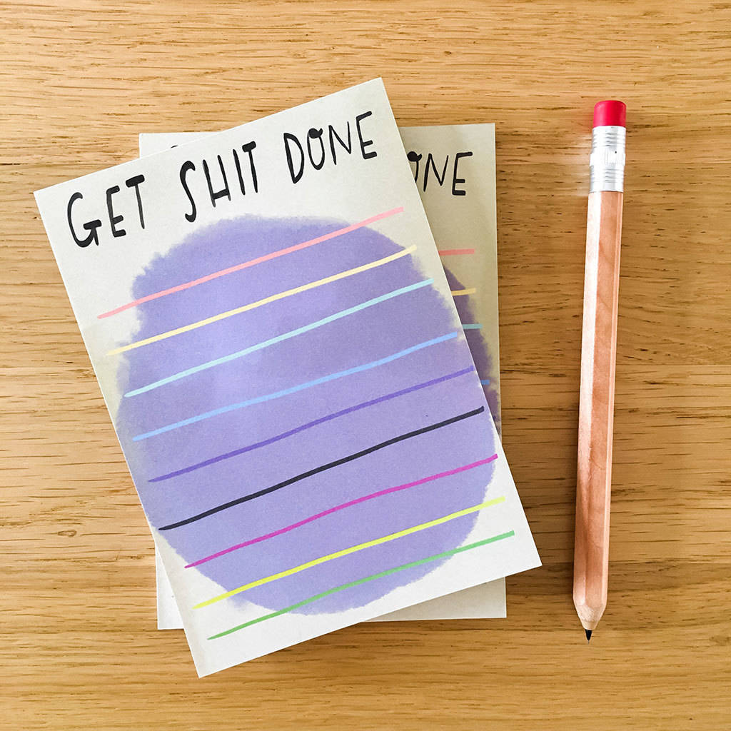 Desk Jotter To Do List Pad By Nicola Rowlands
