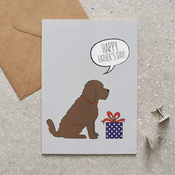 Chocolate Cockapoo / Labradoodle Organic Cotton Tea Towel, 11 of 12