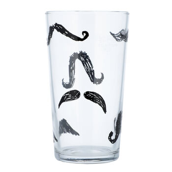 Moustache Printed Pint Glass, 2 of 7