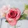 Rose Bouquet In Glass Vase, thumbnail 6 of 12