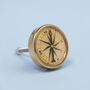 G Decor Compass Brass Round Detailed Pull Knobs, thumbnail 3 of 5