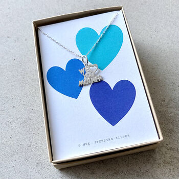 Silver Love You Mother Necklace. Gift For Mum, 9 of 9