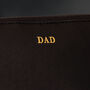 Personalised Dad Black Travel Wash Bag Case, thumbnail 4 of 6