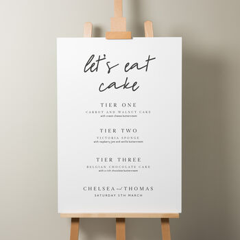 Elegant Wedding Sweet Station Sign 'Chelsea', 6 of 9