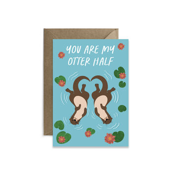 Otter Half Anniversary Card, 3 of 3