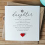 Personalised Christmas Card For Special Daughter, Handmade, thumbnail 1 of 4
