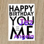 Personalised Birthday Card With Names And Message, thumbnail 3 of 8
