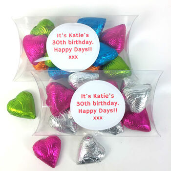 Personalised Favour With Foiled Chocolate Hearts, 4 of 8