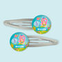 Personalised Mermaids Birthday Hair Clips, thumbnail 3 of 3