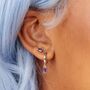 Violet Set Of Three Stud Earrings, thumbnail 1 of 6