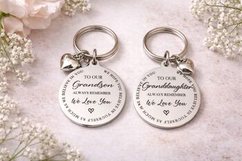 Daughter / Son Keyring Personalised From Us Or Me, 3 of 3