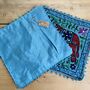 Hand Embroidered Elephant Cushion Cover, thumbnail 5 of 12