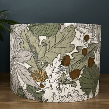 Mercia Apple And Spice Woodland Drum Lampshades, 8 of 9
