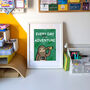 'Every Day Is An Adventure' Sloth Print, thumbnail 2 of 4