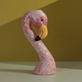 G Decor Graceful Tropics Ceramic Flamingo Vase, 2 of 4