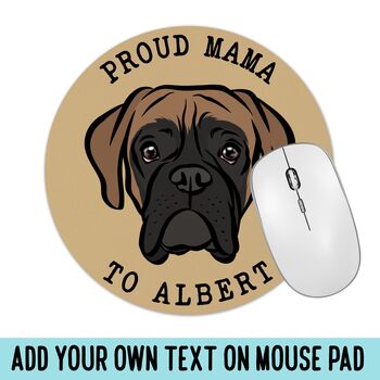 Personalised Boxer Mouse Mat, 2 of 5