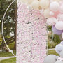 Pink And White Flower Wall Backdrop Tile Wedding Party Event, thumbnail 1 of 3