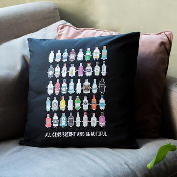 'All Gins Bright And Beautiful' Cushion, 2 of 6