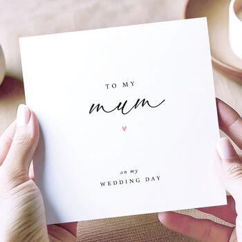 To My Mum On My Wedding Day Card, 4 of 5
