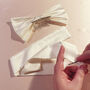 Florence Bridal Silk Hair Bow, thumbnail 8 of 12