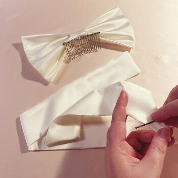 Florence Bridal Silk Hair Bow, 8 of 12