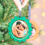 Personalised Scalloped Photo Christmas Tree Decoration, thumbnail 1 of 5