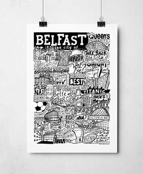 Belfast Landmarks Print, 4 of 10