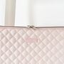 Quilted Marshmallow Pink Laptop Sleeve, thumbnail 2 of 3