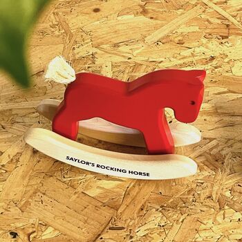 Personalised Children’s Toy Rocking Horse, 3 of 5