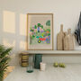 Gardener Art Print Flowers Gardening Scene Poster, thumbnail 8 of 9