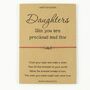 Daughters Like You Are Precious Heart Charm Wish Bracelet, thumbnail 3 of 4