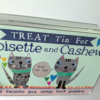 Personalised Cat Treat Tin, 11 of 12