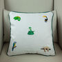 Children's Rainforest Embroidered Nursery Cushion, thumbnail 3 of 8