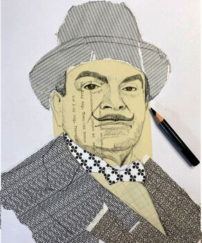 Hercule Poirot Christmas Card, Agatha Christie Card, 4 of 4