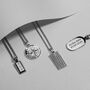 Compass Men's Necklace 925 Solid Silver, thumbnail 7 of 8