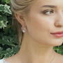 Rhodium, Gold Or Rose Gold Plated Deco Style Earrings, thumbnail 9 of 12