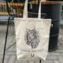 Romeow And Juliet Literary Cat Fairtrade Tote Bag, thumbnail 4 of 4