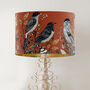 Fancy Flock Rust Terracotta Bird Lampshade, thumbnail 2 of 7