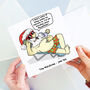 Santa On Holiday Card, thumbnail 3 of 3