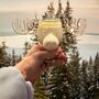 Christmas Reindeer Head Drinking Glass, thumbnail 5 of 11