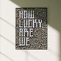 Personalised Anniversary Photo Mosaic Word Art – Made From Your Favourite Memories, thumbnail 7 of 7