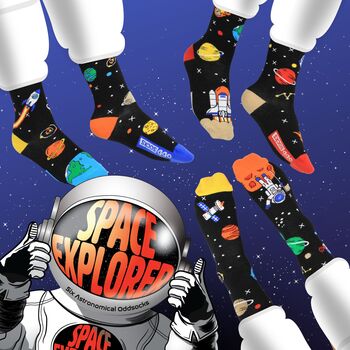 United Oddsocks Space Explorer Boys Gift Box Set, 4 of 4