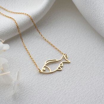 Sterling Silver Fish Necklace, 3 of 10