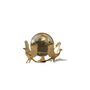 Handmade Crystal Globe With Gold Phoenix Stand, thumbnail 2 of 2