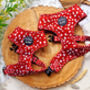Poppy Toadstool Polkas Dog Harness, thumbnail 1 of 8