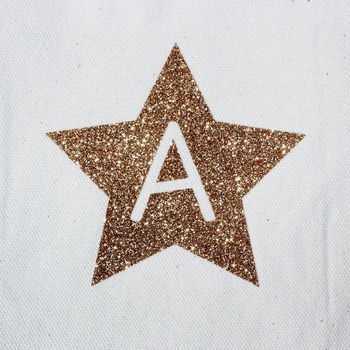 Alphabet Letter Pencil Case Glitter Star, 2 of 4