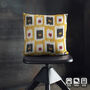 Yellow Cushion Cover From Hand Woven Ikat, thumbnail 7 of 8