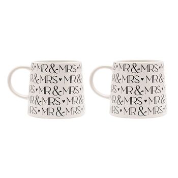 Mr And Mrs Mug Set – Couples Wedding Or Anniversary Gift, 2 of 2