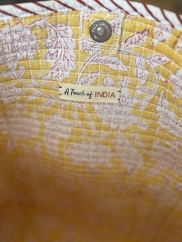 Tote Bag, Beach Bag, Block Print Indian Handbag, 7 of 12