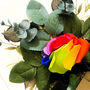 Personalised Scented Rose Rainbow Birthday Bouquet Card, thumbnail 2 of 8